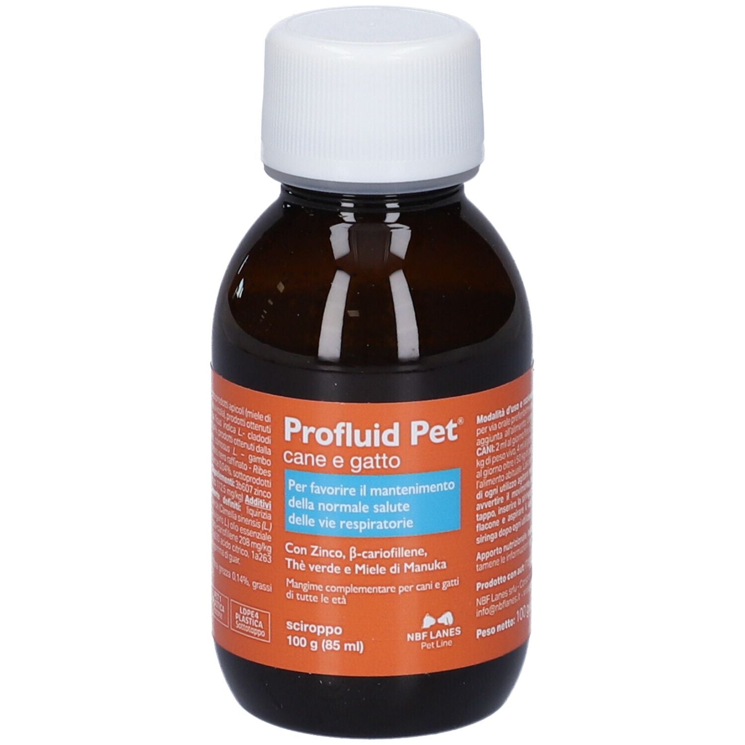 PROFLUID PET SCIROPPO 85ML NBF