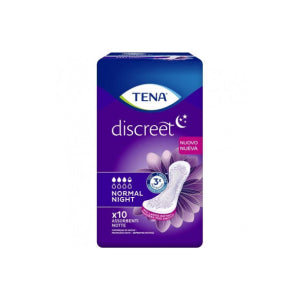 TENA DISCREET NORMAL NIGHT10PZ